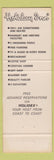 Matchbook Cover - Ben B Gaines Holiday Inn Coral Gables FL