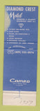 Matchbook Cover - Diamond Crest Motel Wildwood Crest NJ
