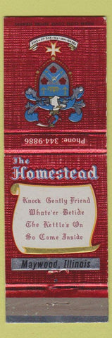 Matchbook Cover - The Homestead Maywood IL