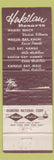 Matchbook Cover - Hukilau Resorts Hawaii hulua girlie WORN STRIKER