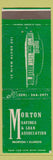 Matchbook Cover - Morton Savings and Loan Morton IL