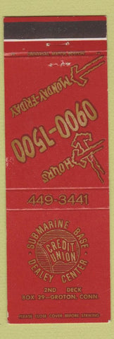Matchbook Cover - Submarine Base Dealey Center Groton CT