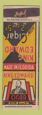 Matchbook Cover - Kind Edward Cigars WORN STRIKER