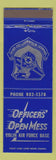 Matchbook Cover - Officers' Open Mess Eglin Air Force Base