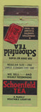 Matchbook Cover - Schoenfeld Tea WEAR Signature
