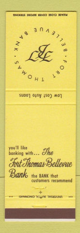 Matchbook Cover - Fort Thomas Bellevue Bank