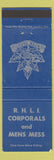 Matchbook Cover - Canadian Military Corporals Mess