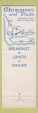 Matchbook Cover - Margaret and Pauls Danish Restaurant Solvang CA