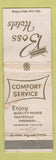 Matchbook Cover - Boss Hotels IA IL WORN #1