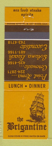 Matchbook Cover - Brigantine Point Loma Coronado Solana Beach Escondido CA