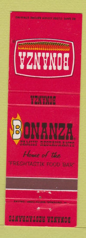 Matchbook Cover - Bonanza Restaurant Laconia Bedford NH