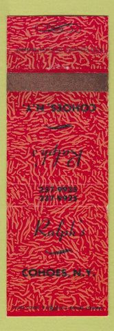 Matchbook Cover - Ralph's Cohoes NY WEAR