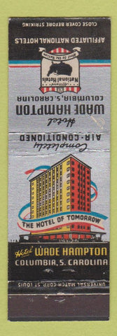 Matchbook Cover - Hotel Wade Hampton Columbia SC #1