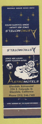 Matchbook Cover - Astro Motels Glendale CA
