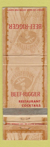 Matchbook Cover - Beef Rigger Restaurant Orange CA WEAR