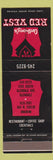 Matchbook Cover - Anthony's Red Vest Anaheim Glendale CA