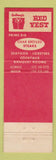 Matchbook Cover - Anthony's Red Vest Anaheim Glendale CA