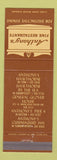 Matchbook Cover - Anthony's Restaurant Lynn Boston Swampscott MA
