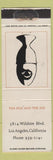 Matchbook Cover - Egg and The Eye Los Angeles CA WORN STRIKER