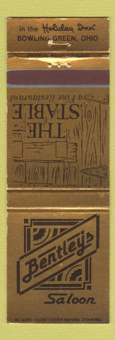 Matchbook Cover - Holiday Inn Bowling Green OH Bentley's Saloon