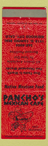 Matchbook Cover - Pancho's Mexican Cafe Redwood City CA