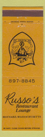Matchbook Cover - Russo's Restaurant Maynard MA