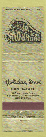 Matchbook Cover - Holiday Inn San Rafael CA Anderson's Food