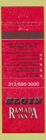 Matchbook Cover - Elgin IL Ramada Inn