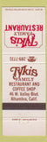 Matchbook Cover - Tykis Family Restaurant Alhambra CA