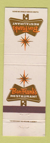 Matchbook Cover - Ben Frank's Restaurant Hollywood CA