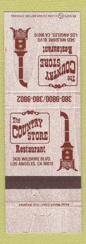 Matchbook Cover - Country Store Restaurant Los Angeles CA