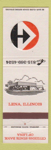 Matchbook Cover - Citizens State Bank Lena IL