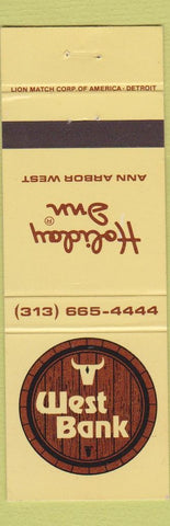 Matchbook Cover - West Bank Holiday Inn Ann Arbor MI
