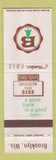 Matchbook Cover - Brooklyn State Bank WI