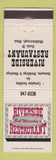 Matchbook Cover - Riverside Restaurant Middleborough MA
