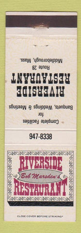 Matchbook Cover - Riverside Restaurant Middleborough MA