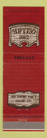 Matchbook Cover - The Cellar Century City CA
