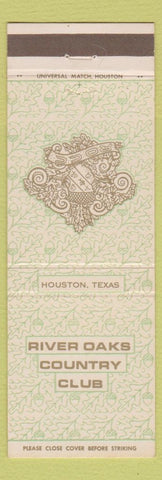 Matchbook Cover - River Oaks Country Club Houston TX