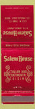 Matchbook Cover - Salem House Italian Los Angeles CA