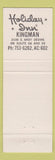 Matchbook Cover - Holiday Inn Kingman AZ Route 66