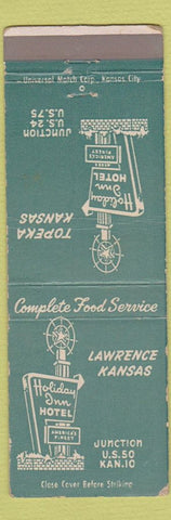 Matchbook Cover - Holiday Inn Lawrence KS WEAR