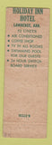 Matchbook Cover - Holiday Inn Lawrence KS WEAR