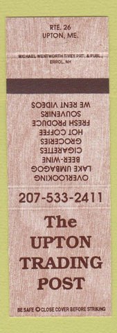 Matchbook Cover - Upton Trading Post Upton ME