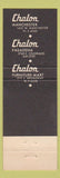 Matchbook Cover - Chalon Restaurant Pasadena CA