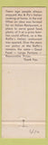 Matchbook Cover - Ma Raffa's Italian Restaurant New Bedford MA