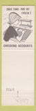 Matchbook Cover - Frist National Bank Oconomowoc WI Okauchee