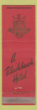 Matchbook Cover - Blackhawk Hotels ST Paul MN Davenport IA Peoria IL