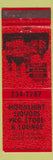 Matchbook Cover - Moonlight Liquors Package Store Lounge Casper WY