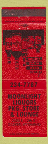 Matchbook Cover - Moonlight Liquors Package Store Lounge Casper WY
