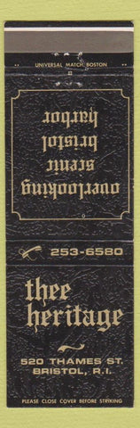 Matchbook Cover - Thee Heritage Brisol RI